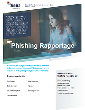Voorbeeld phishing rapportage